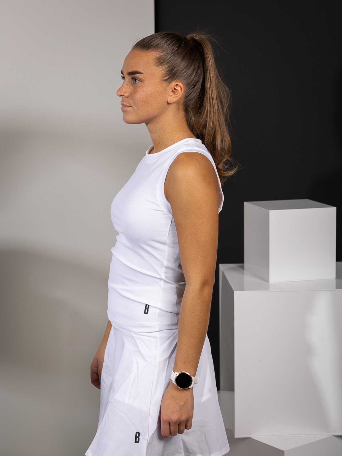 Björn Borg Ace Rib Tank Pocket Brilliant White