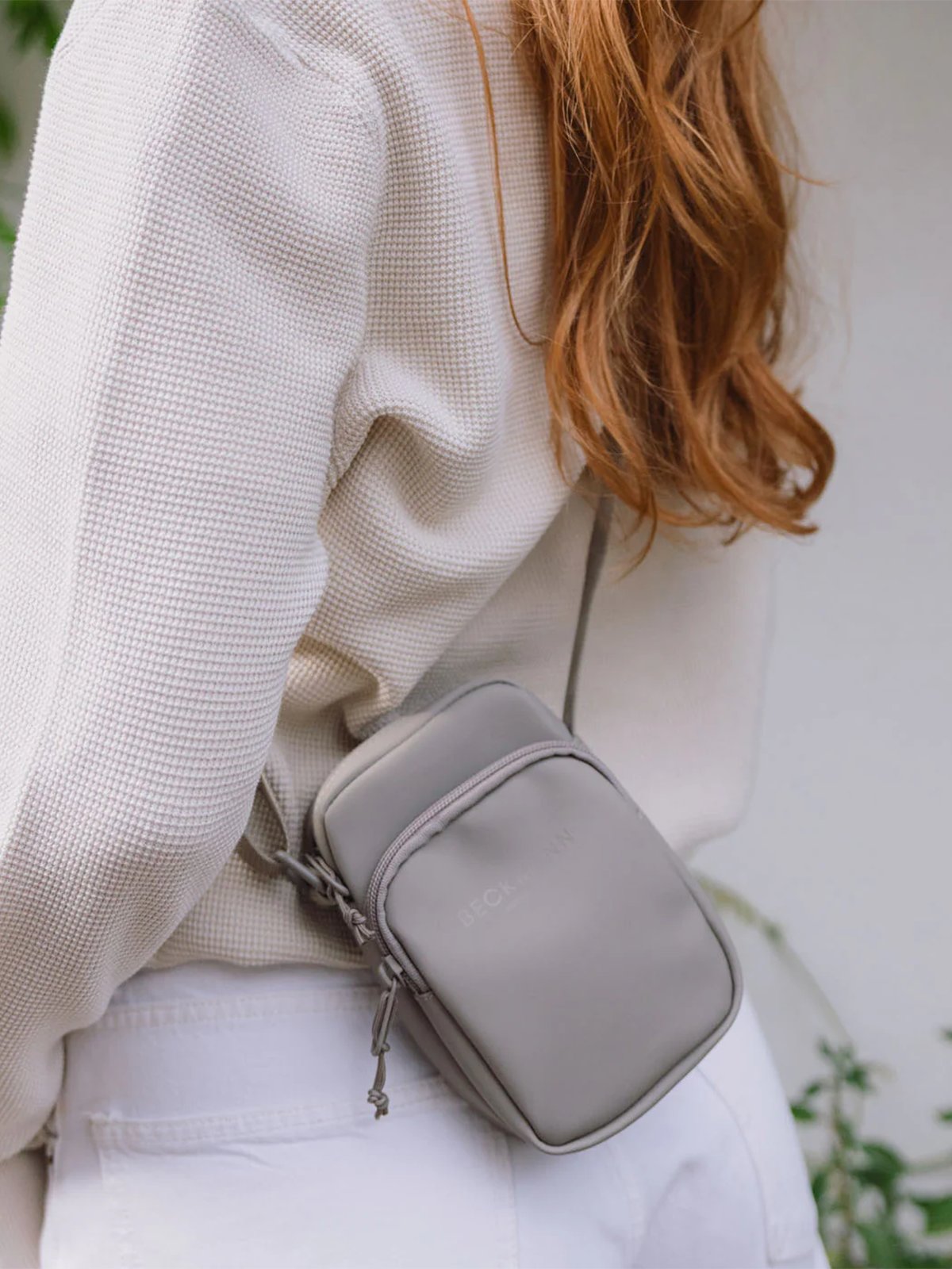 Beckmann Crossbody Bag Warm Grey
