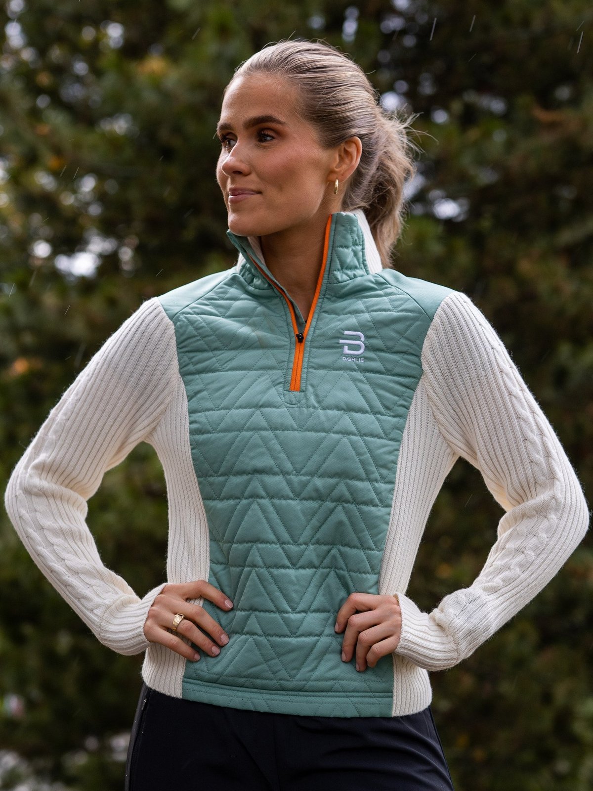 Dæhlie Half Zip Comfy Malachite Green