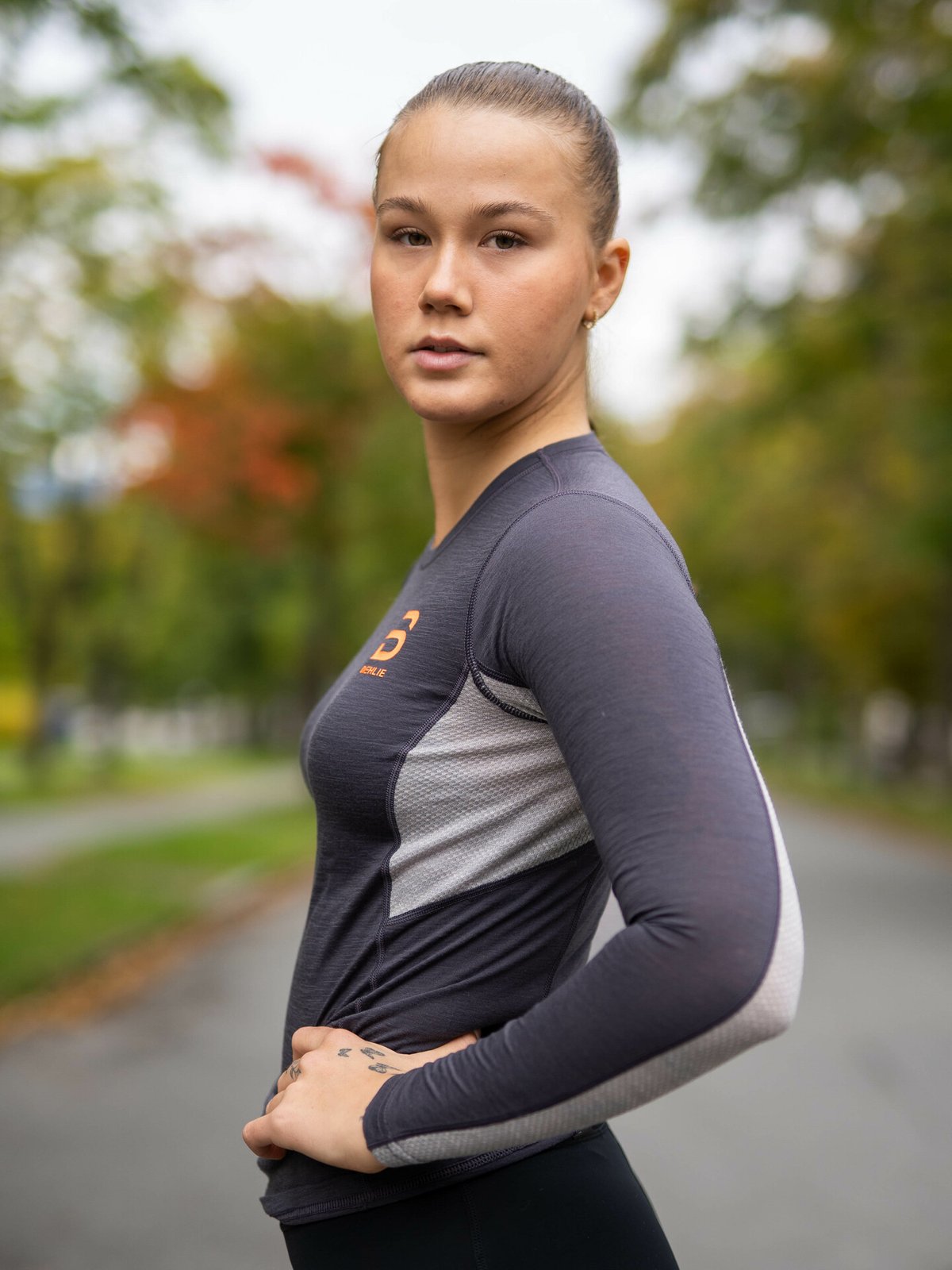 Dæhlie Training Wool Long Sleeve Nine Iron