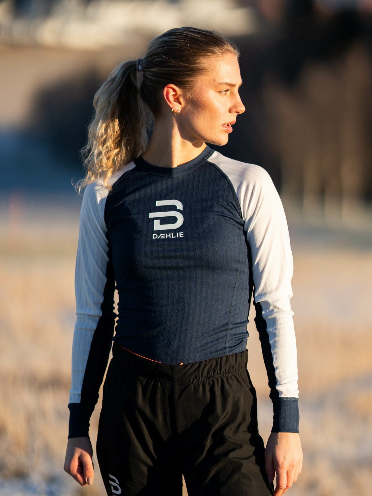 Dæhlie Endurance Tech Long Sleeve Navy Blue