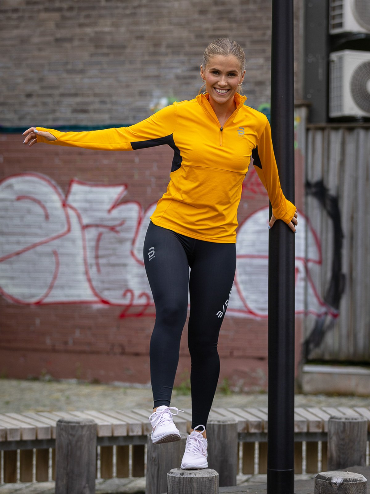 Dæhlie Long Sleeve Run wmn Gul - Get Inspired Exclusive Collection