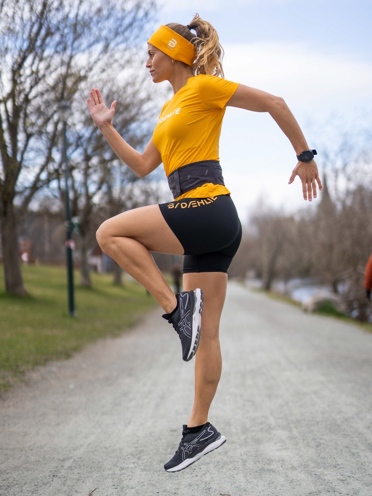 Dæhlie Tights Stamina 5inch Women Radiant Yellow