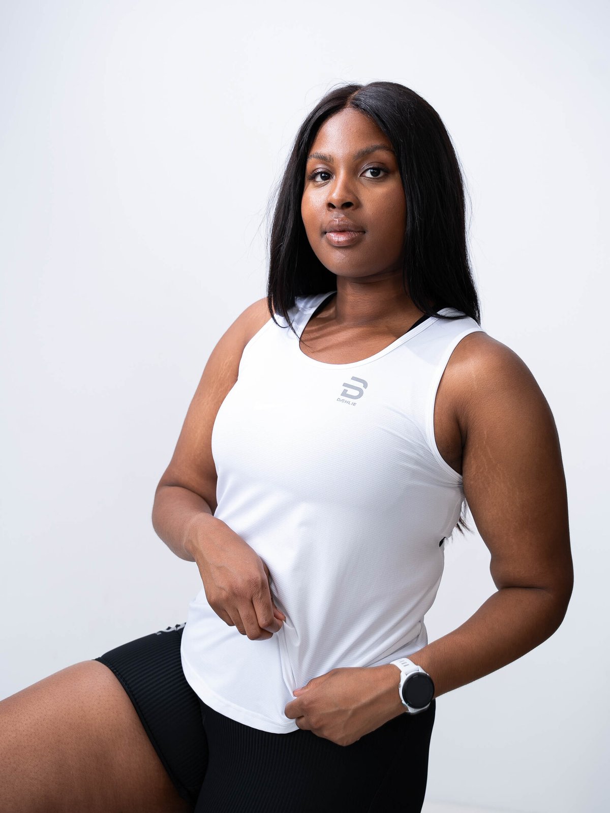 Dæhlie Singlet Attempt White