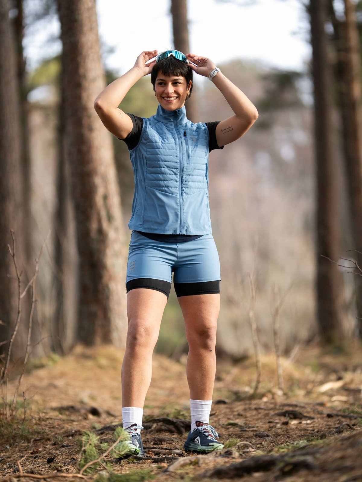 Dæhlie Shorts Run 2in1 Blå