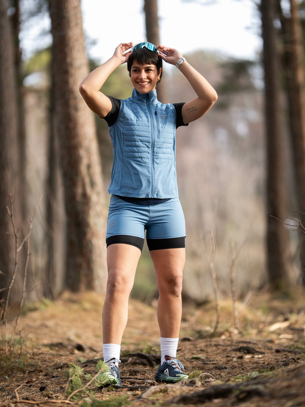 Dæhlie Shorts Run 2in1 Blå