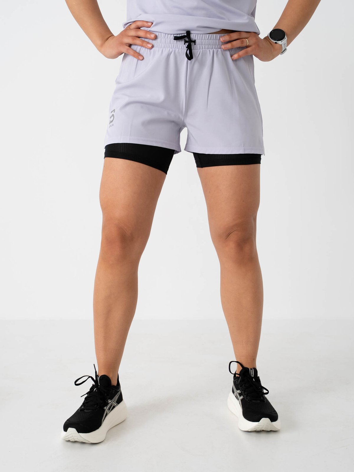Dæhlie Shorts Run 2in1 Galactic Lilac