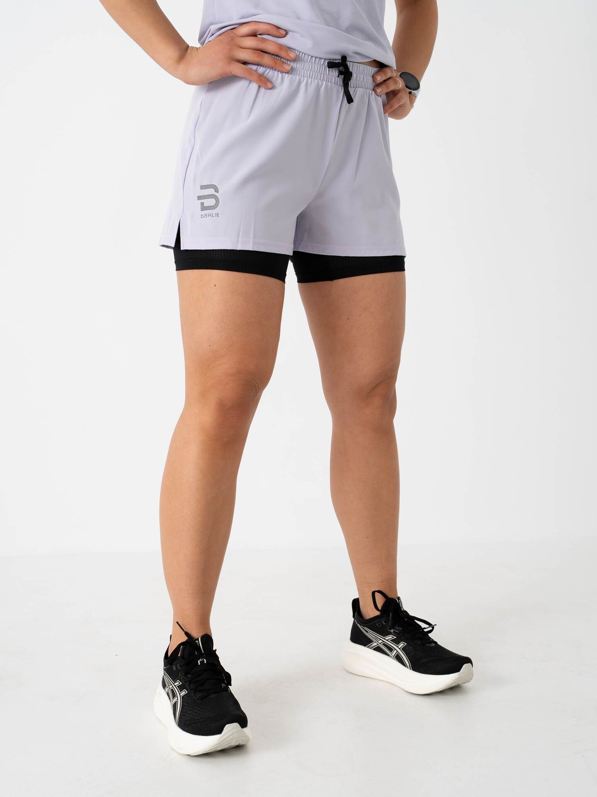 Dæhlie Shorts Run 2in1 Galactic Lilac