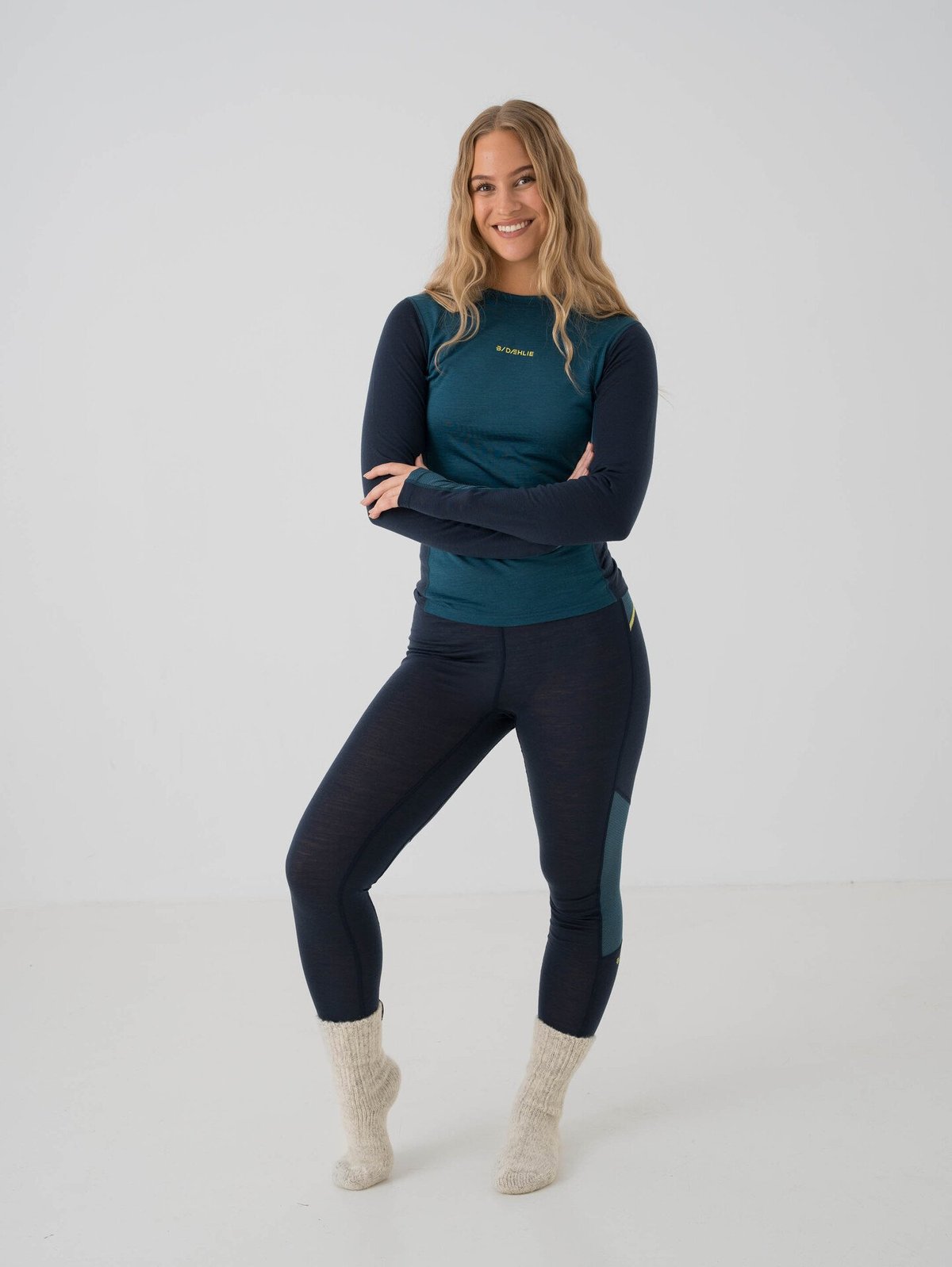 Dæhlie Performance Wool Pant Teal