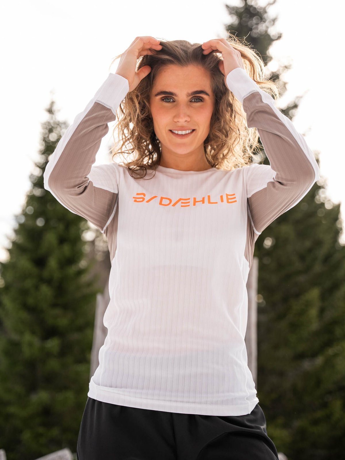 Dæhlie Training Tech Long Sleeve Snow White