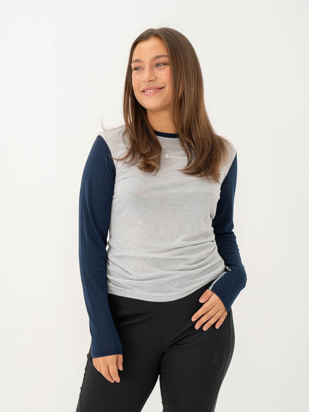 Dæhlie Activate Wool Mix Long Sleeve Quiet Grey