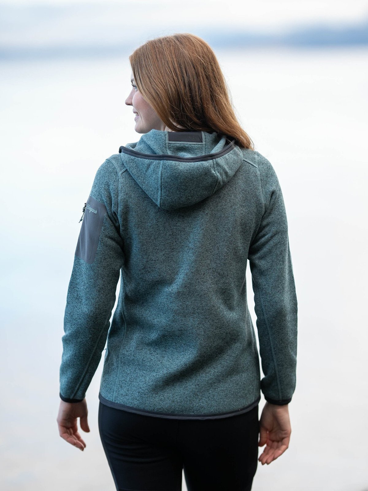 Bergans Kamphaug Knitted Hoodie Grey Sage