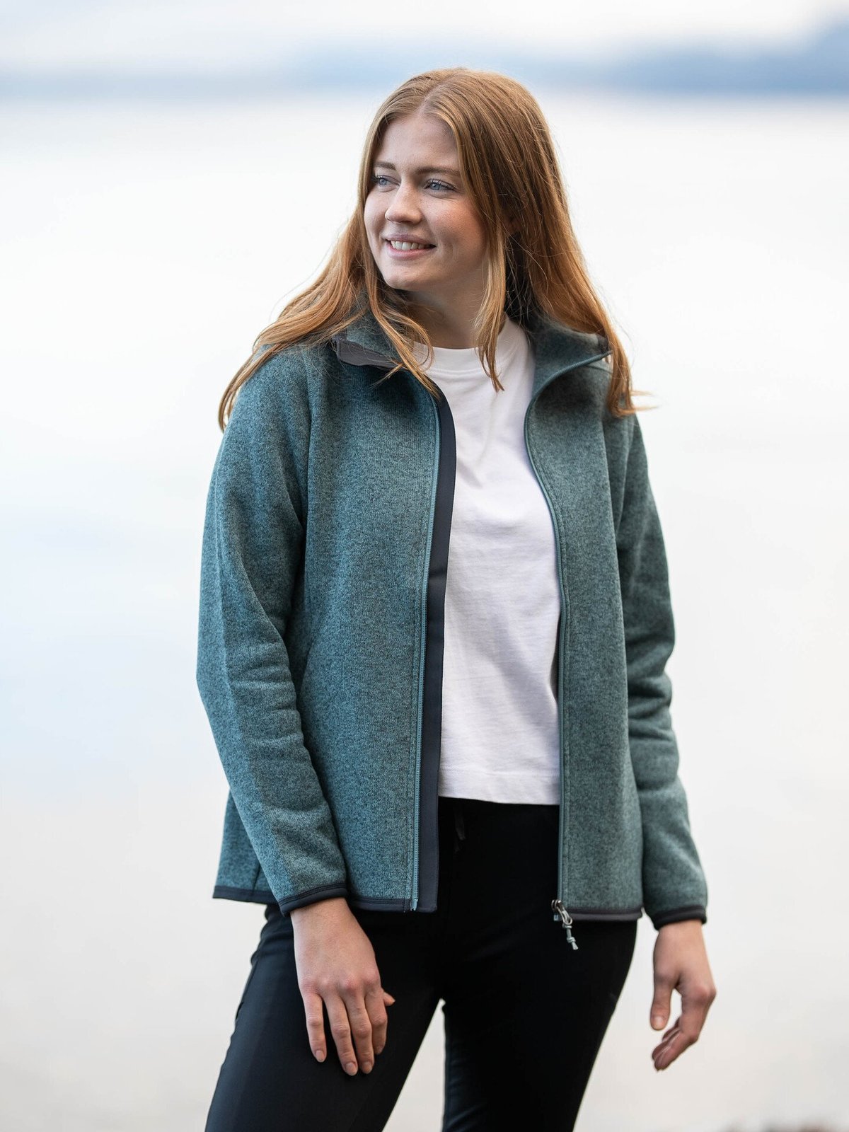 Bergans Kamphaug Knitted Hoodie Grey Sage