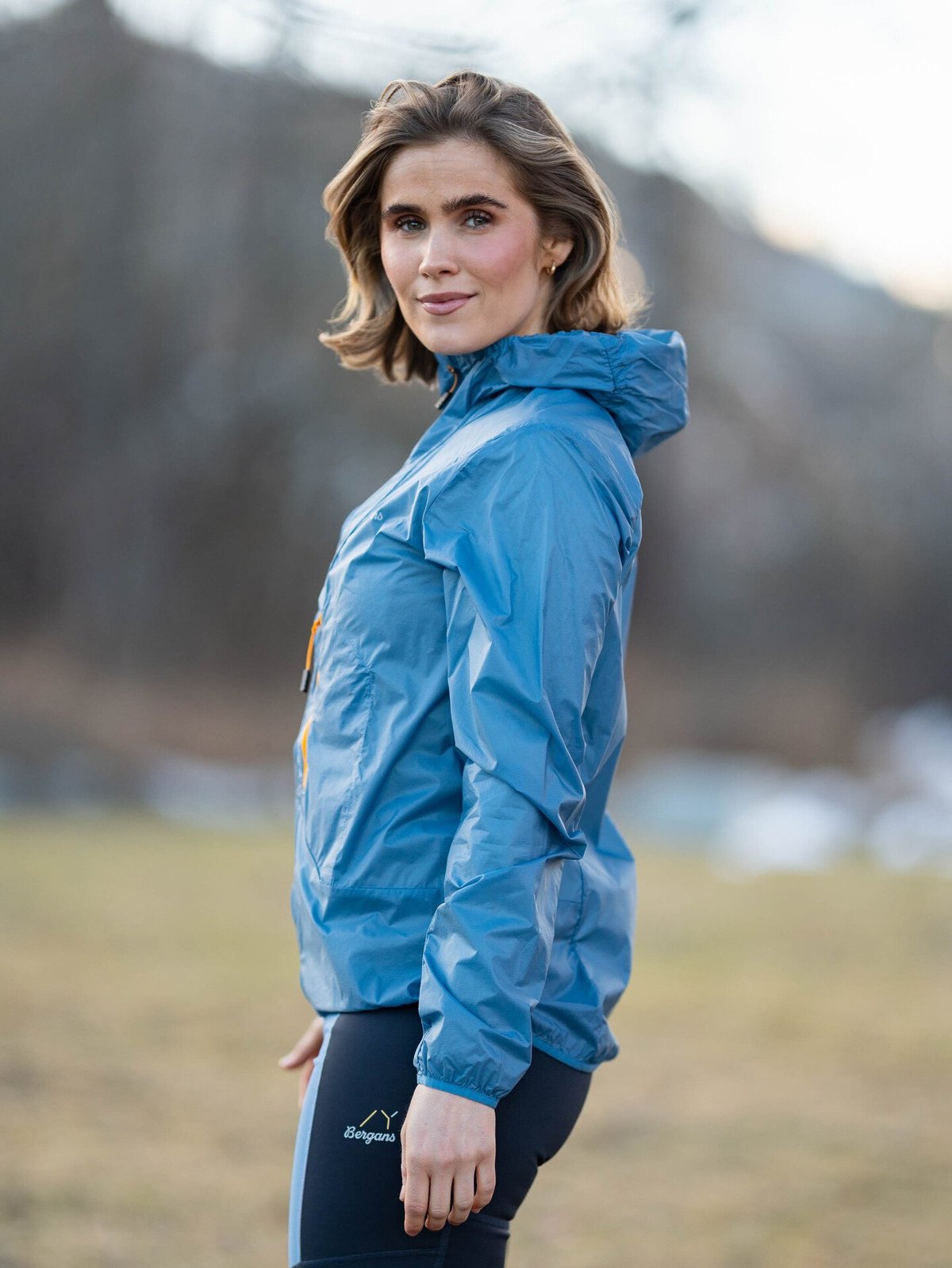 Bergans Y LightLine Pure Windbreaker Jacket Women Elemental Blue