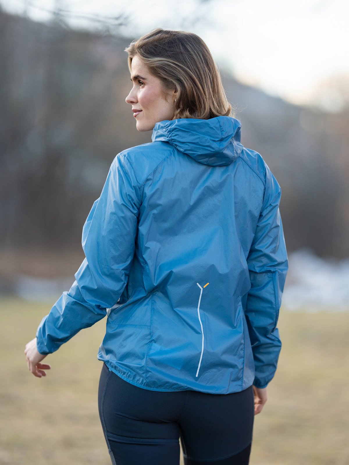 Bergans Y LightLine Pure Windbreaker Jacket Women Elemental Blue