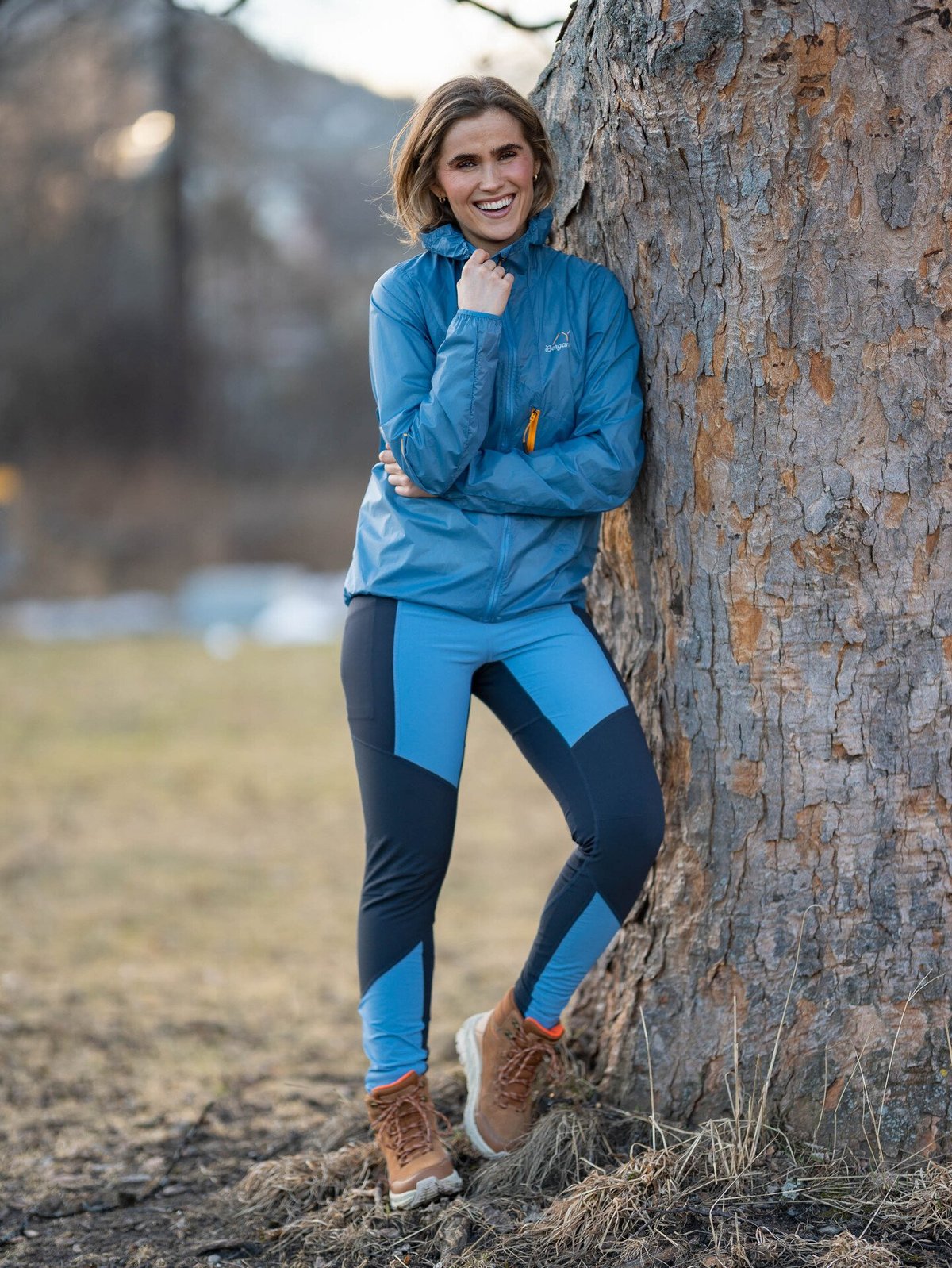 Bergans Y LightLine Pure Windbreaker Jacket Women Elemental Blue