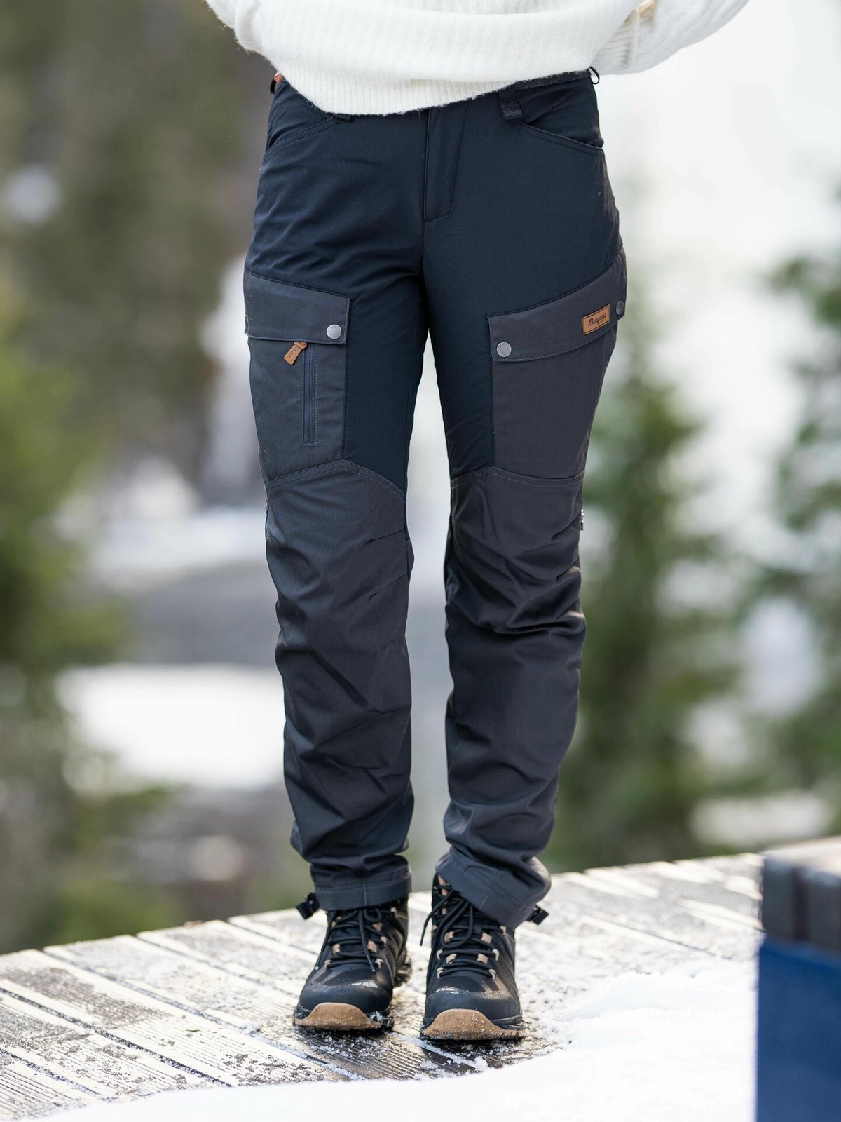 Bergans Nordmarka Favor Outdoor Pants Women Dark Shadow Grey / Black