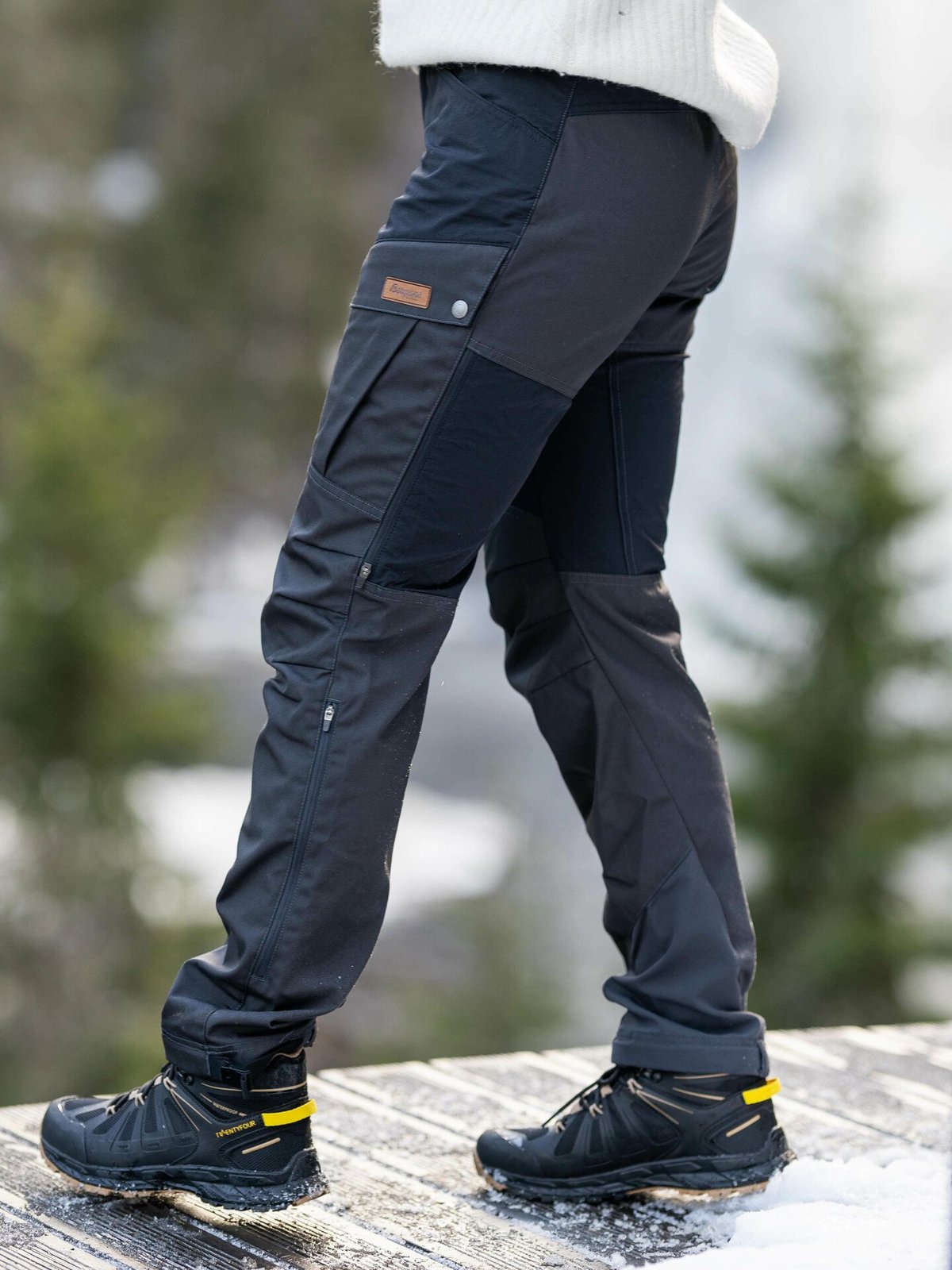 Bergans Nordmarka Favor Outdoor Pants Women Dark Shadow Grey / Black