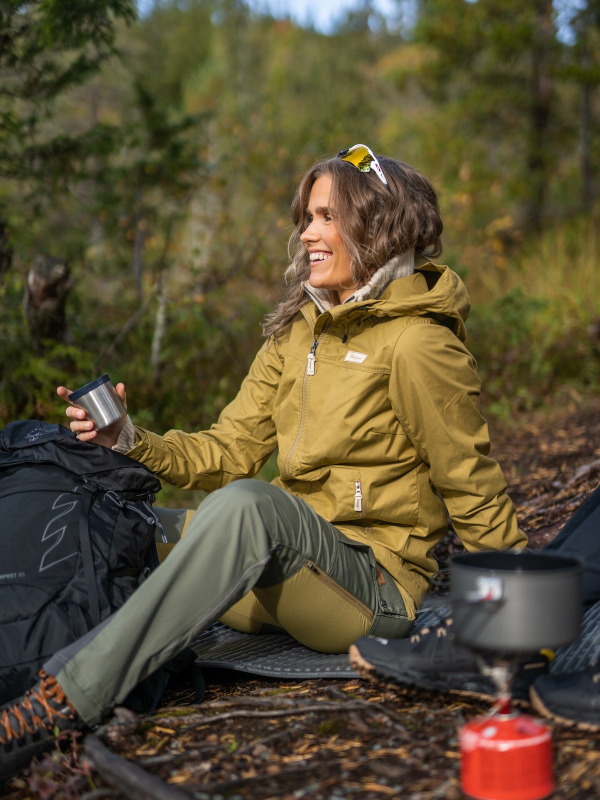 Bergans Nordmarka Favor Outdoor Pants Women Green Mud / Olive Green