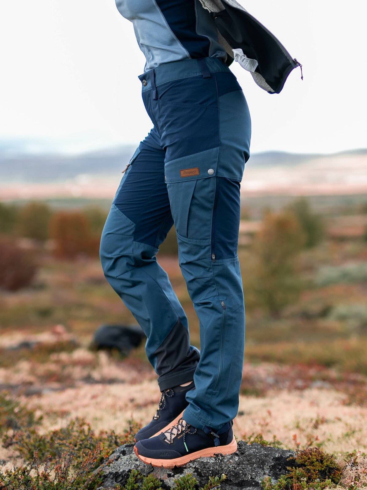 Bergans Nordmarka Favor Outdoor Pants Women Orion Blue / Smoke Blue