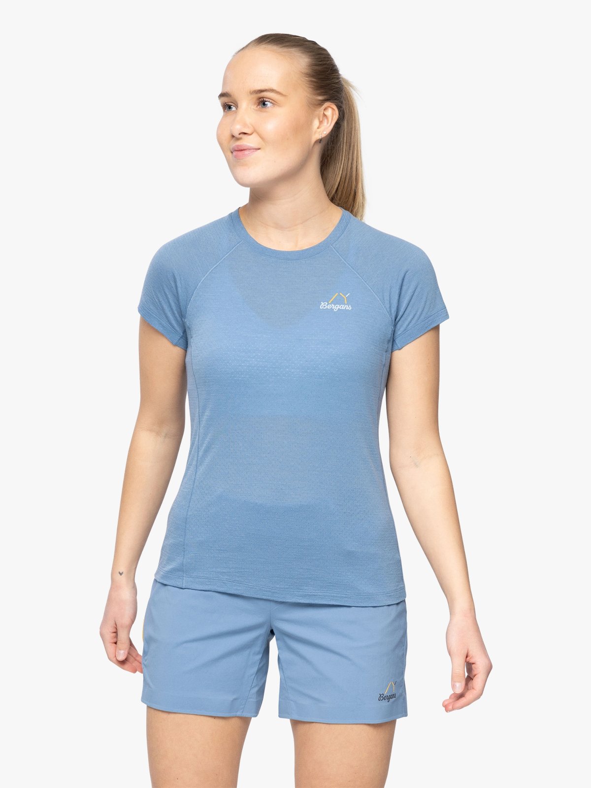 Bergans Y LightLine Merino Tee Women Elemental Blue