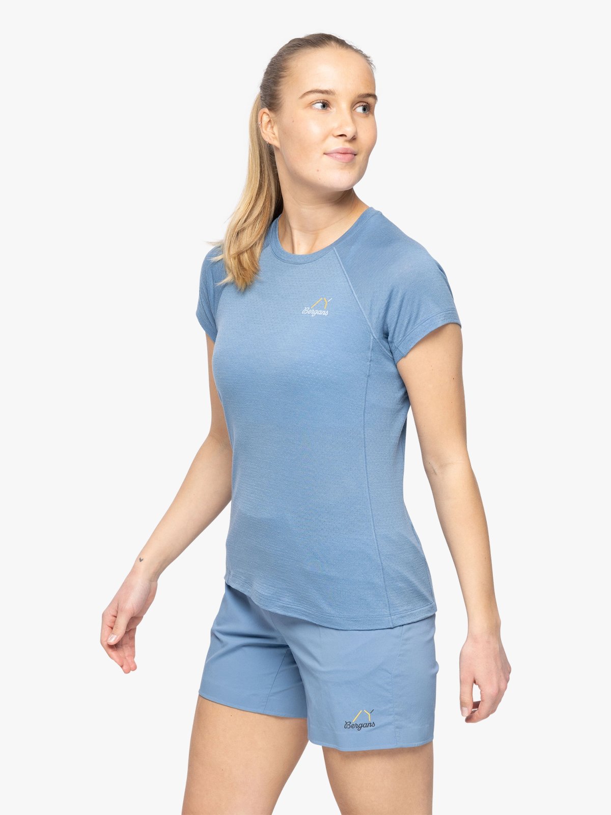 Bergans Y LightLine Merino Tee Women Elemental Blue