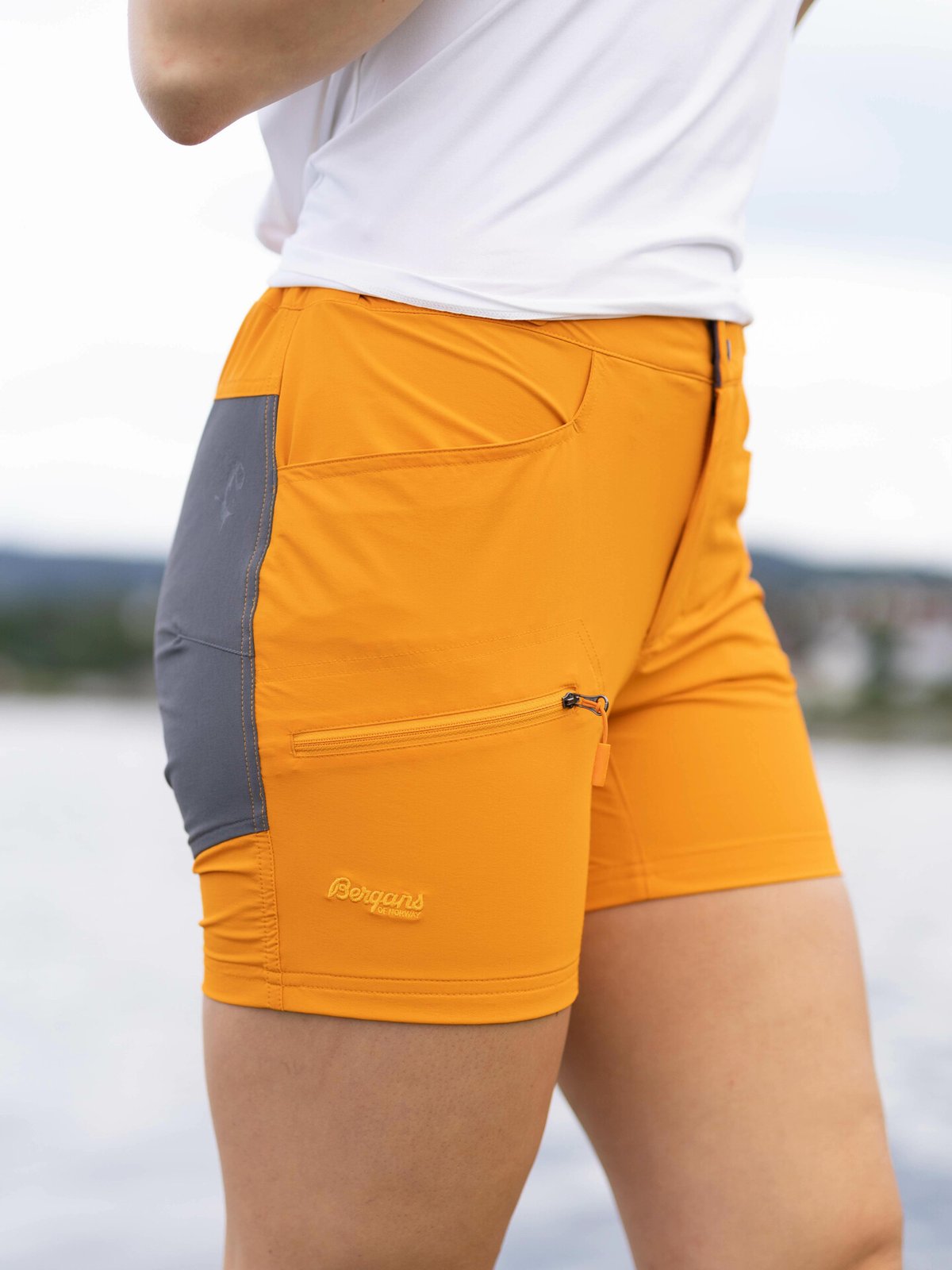 Bergans Cecilie Mountain Softshell Shorts Cloud Berry