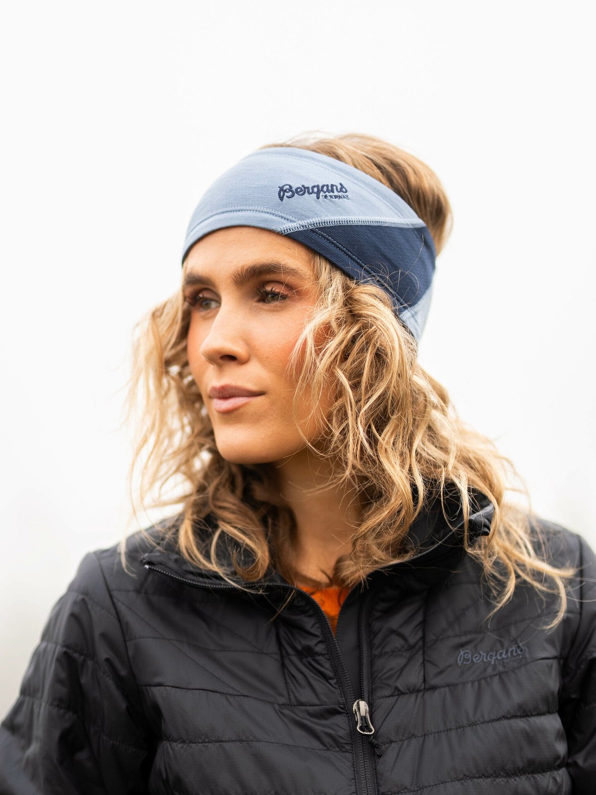 Bergans Cecilie V2 Light Wool Headband Misty Sky Blue
