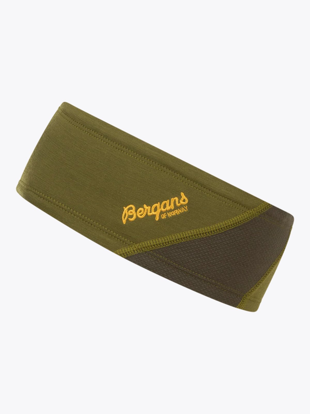 Bergans Cecilie V2 Light Wool Headband Trail Green / Dark Olive Green