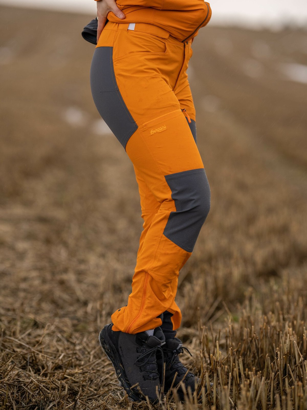 Bergans Cecilie Mountain Softshell Pants Cloudberry Yellow / Solid Dark Grey