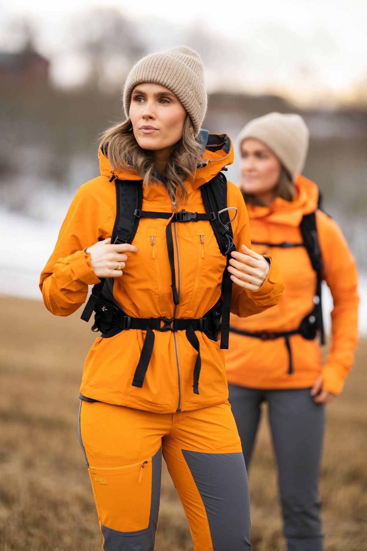 Bergans Cecilie Mountain Softshell Pants Cloudberry Yellow / Solid Dark Grey