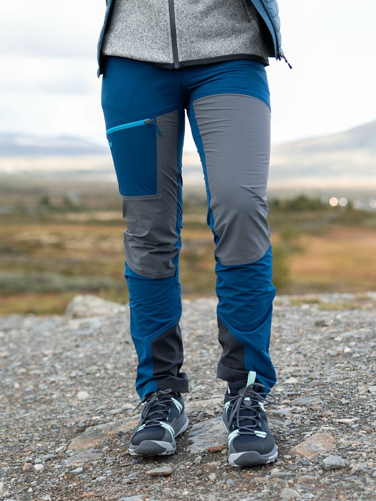 Bergans Cecilie Mountain Softshell Pants Deep Sea Blue