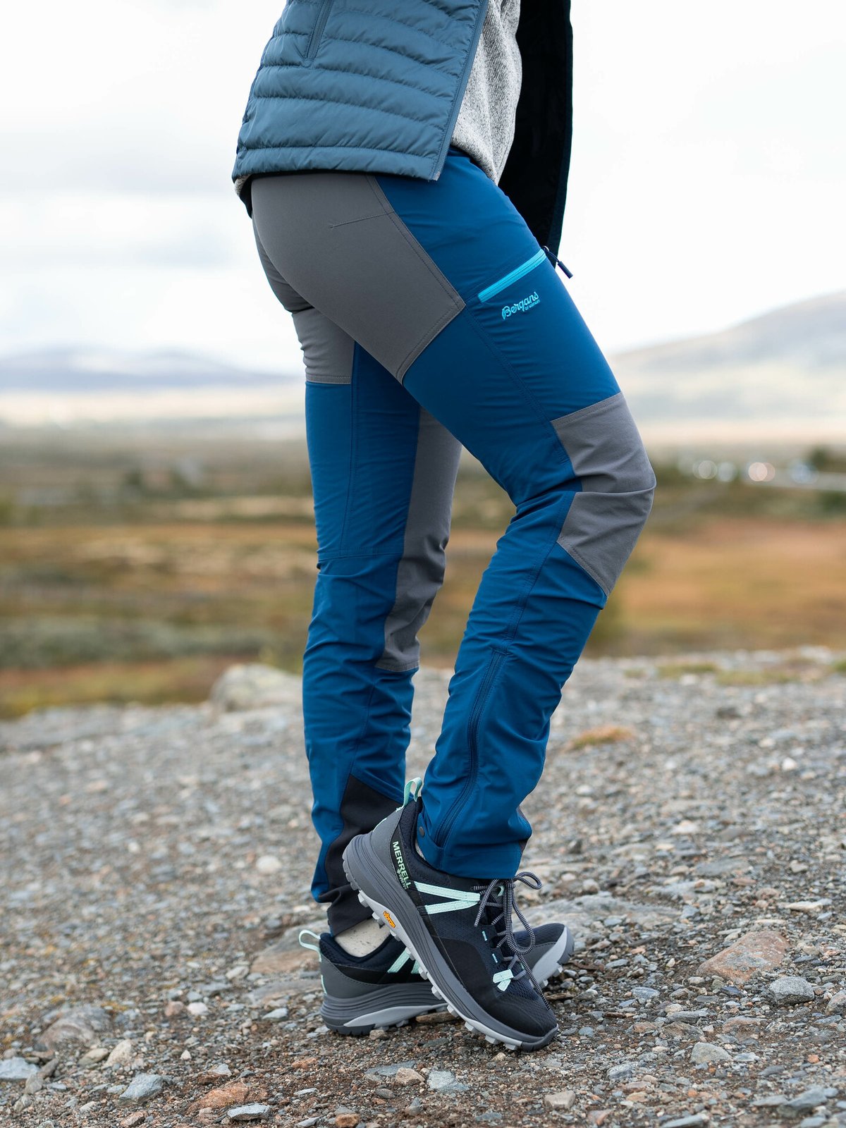 Bergans Cecilie Mountain Softshell Pants Deep Sea Blue
