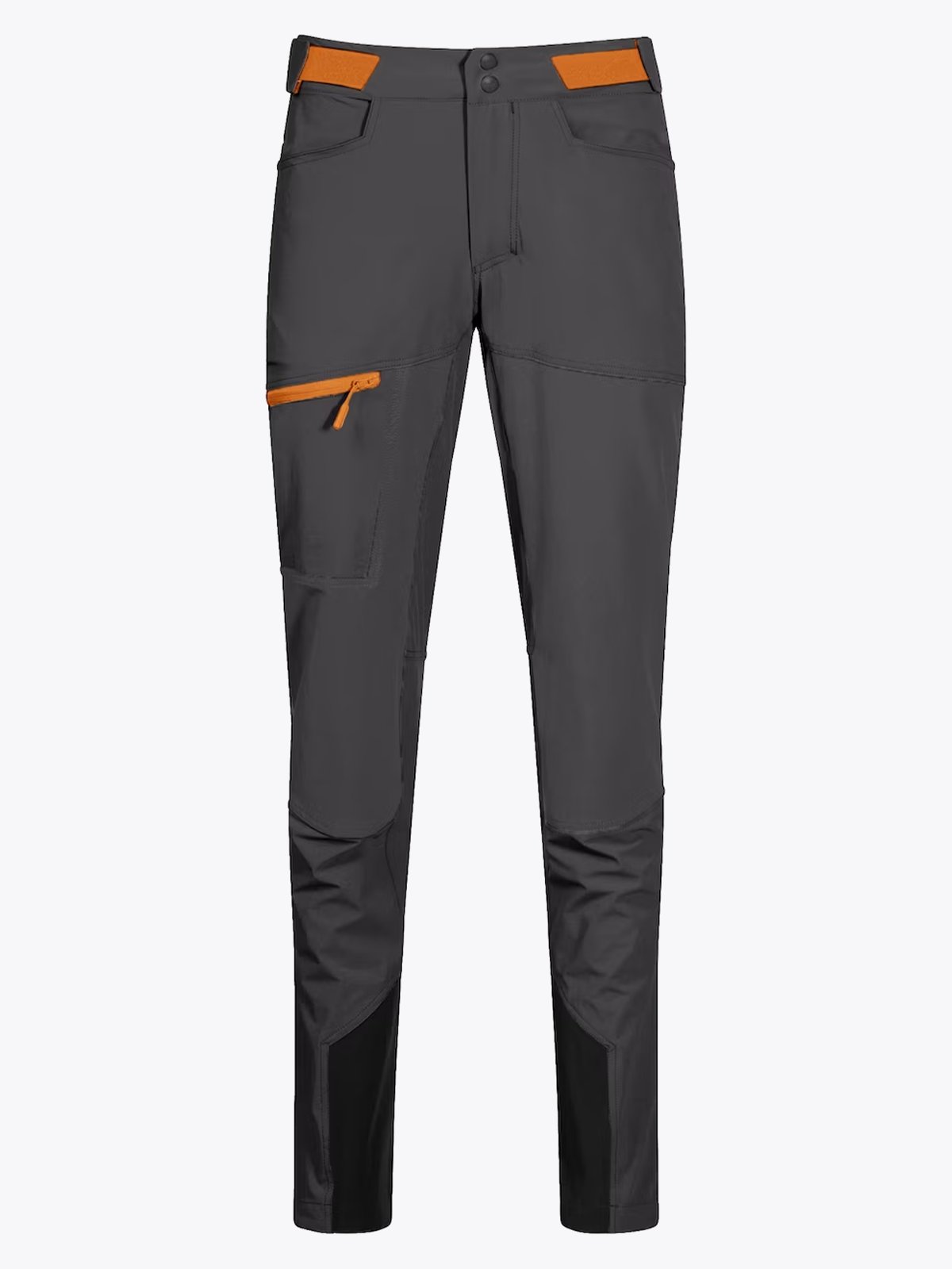 Bergans Cecilie Mountain Softshell Pants Solid Dark Grey / Cloudberry Yellow