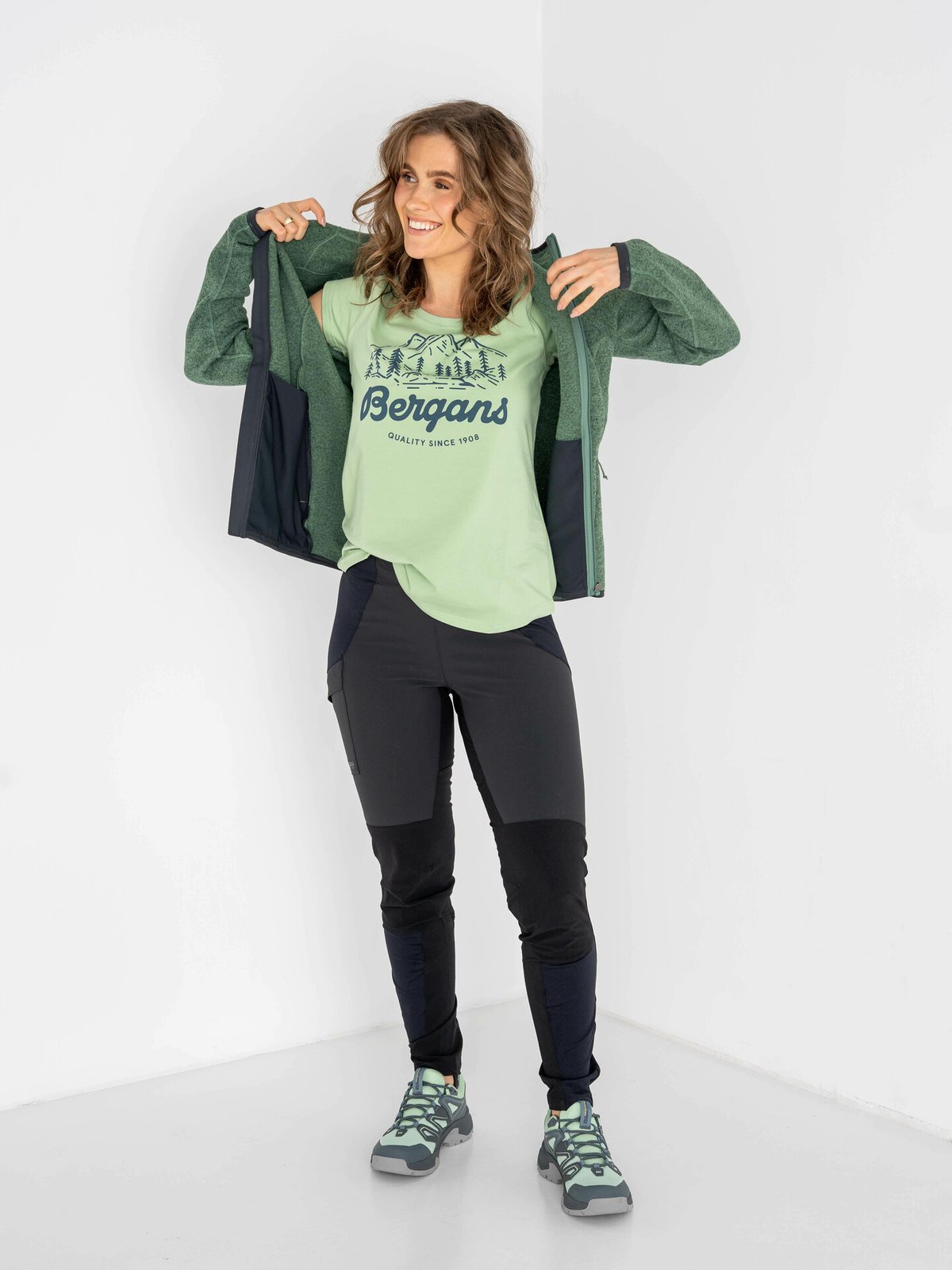 Bergans Classic V2 Tee Jade Green