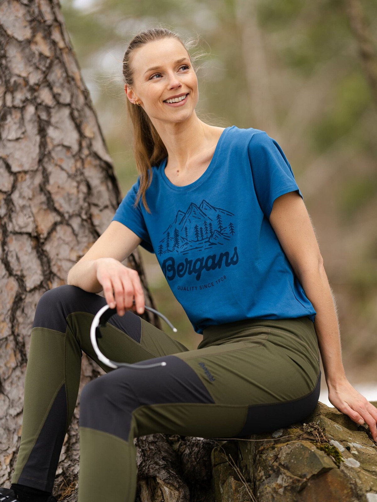 Bergans Classic V2 Tee North Sea Blue