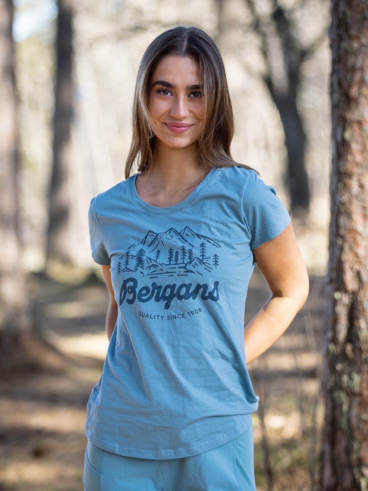 Bergans Classic V2 Tee Smoke Blue