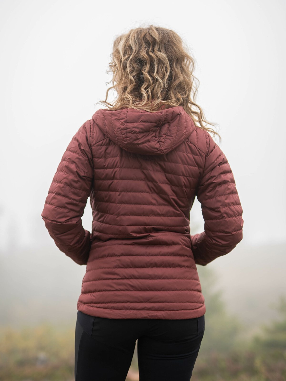 Bergans Lava Light Down Jacket w/Hood Women Amarone Red