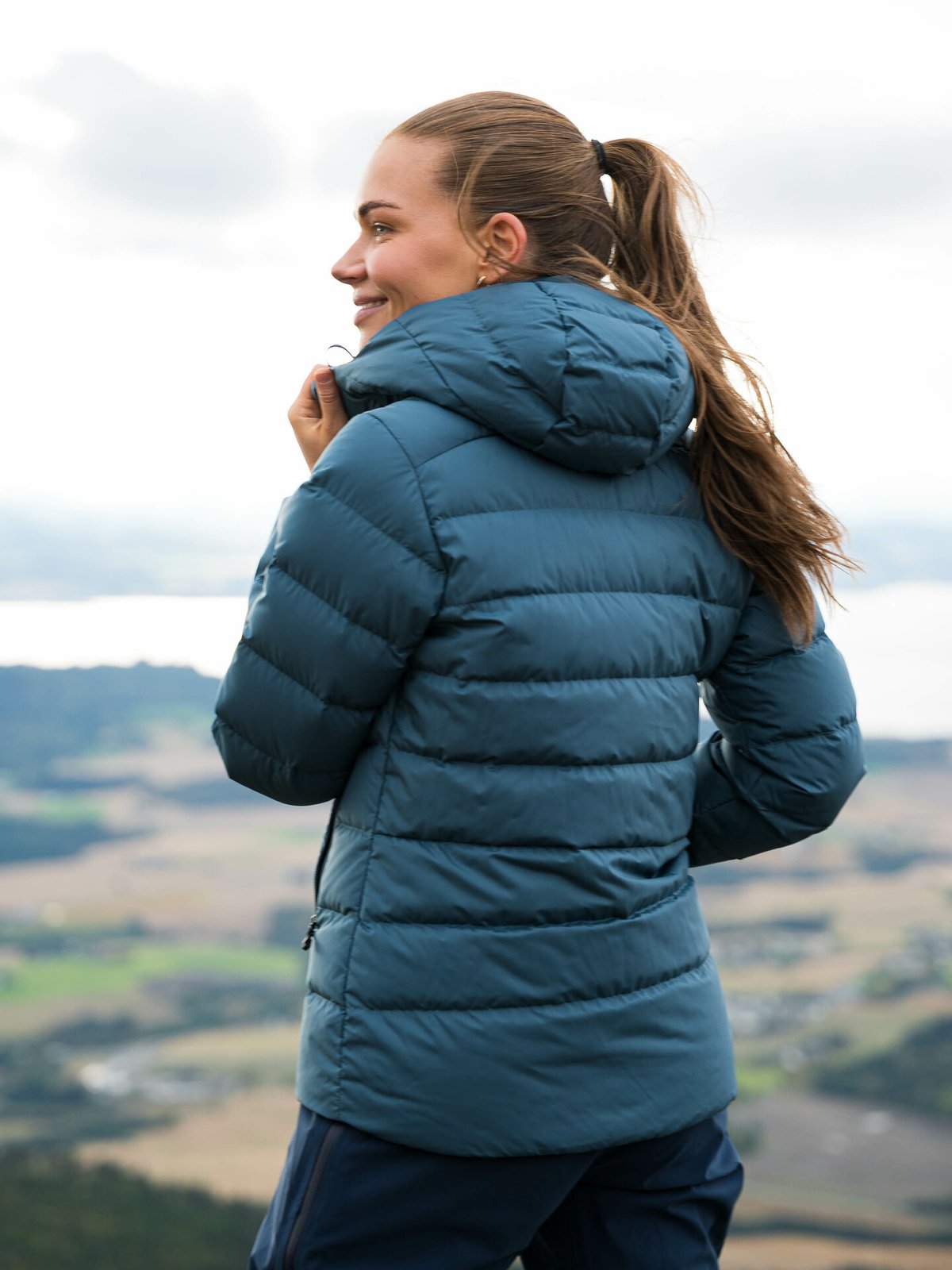Bergans Lava Medium Down Jacket w/Hood Women Orion Blue