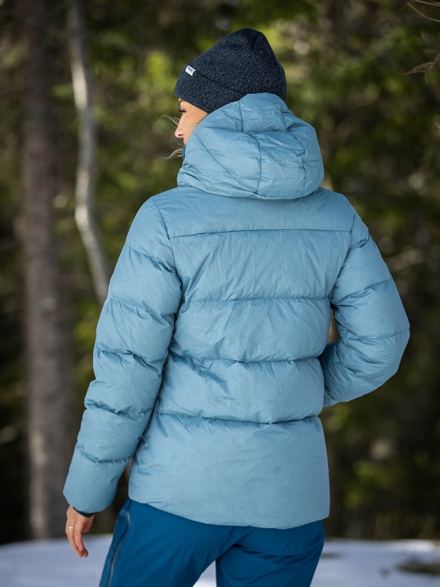 Bergans Lava Warm Down Jacket w/Hood Women Smoke Blue
