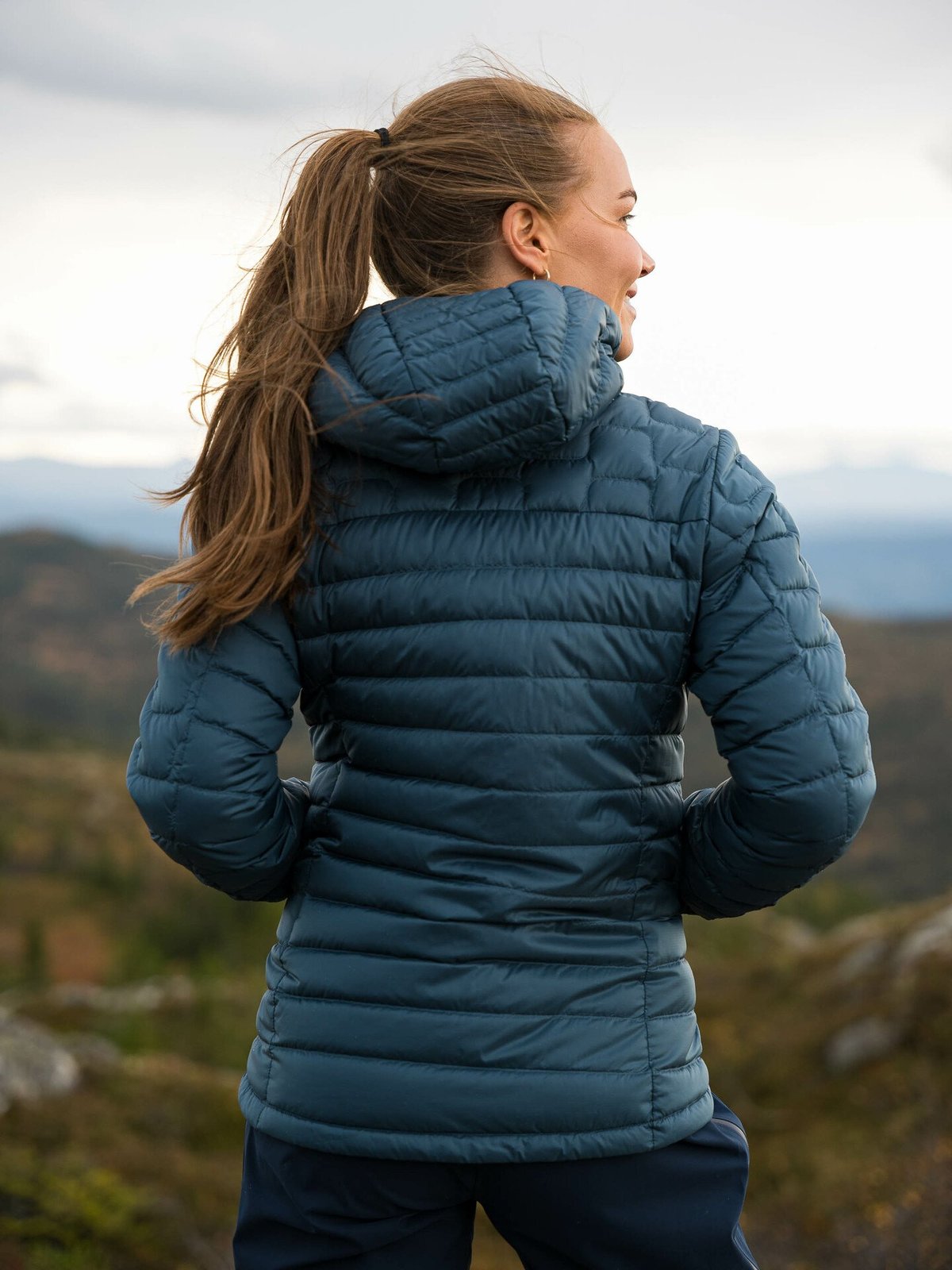 Bergans Magma Light Down Jacket w/Hood Orion Blue