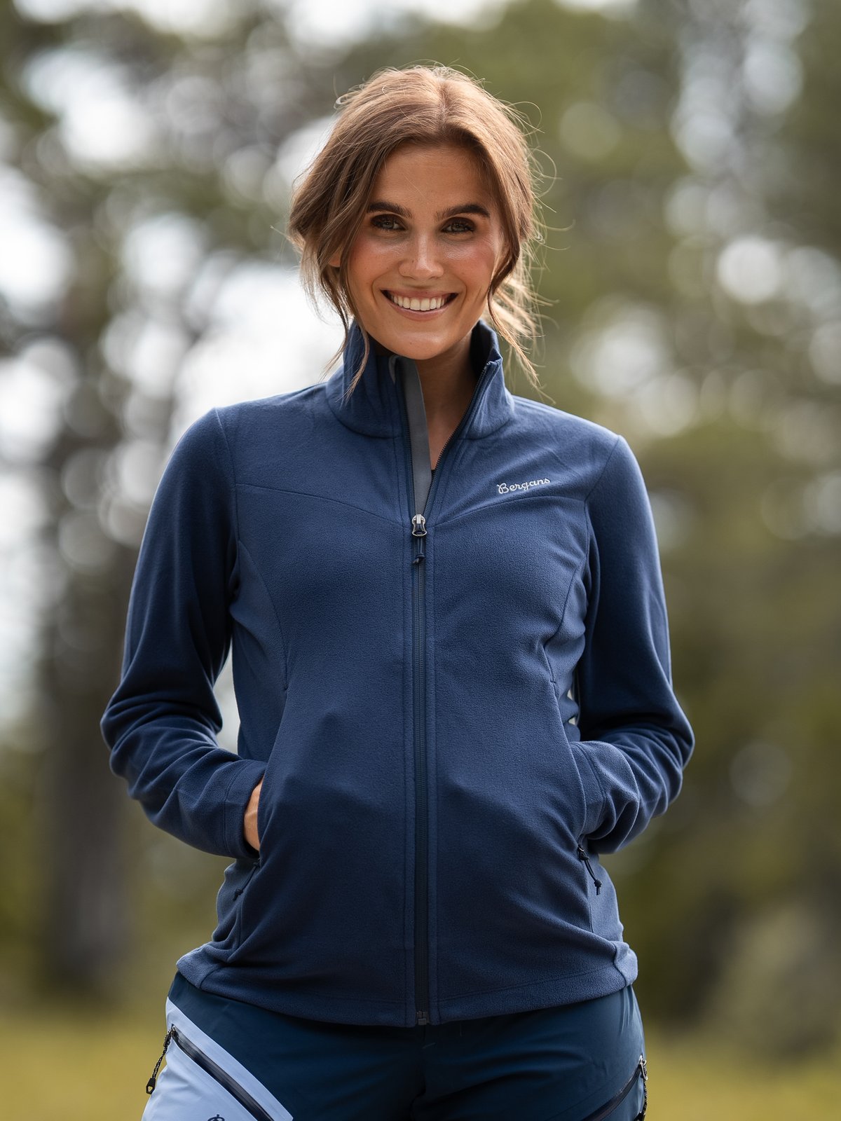 Bergans Finnsnes Fleece Jacket Navy Blue