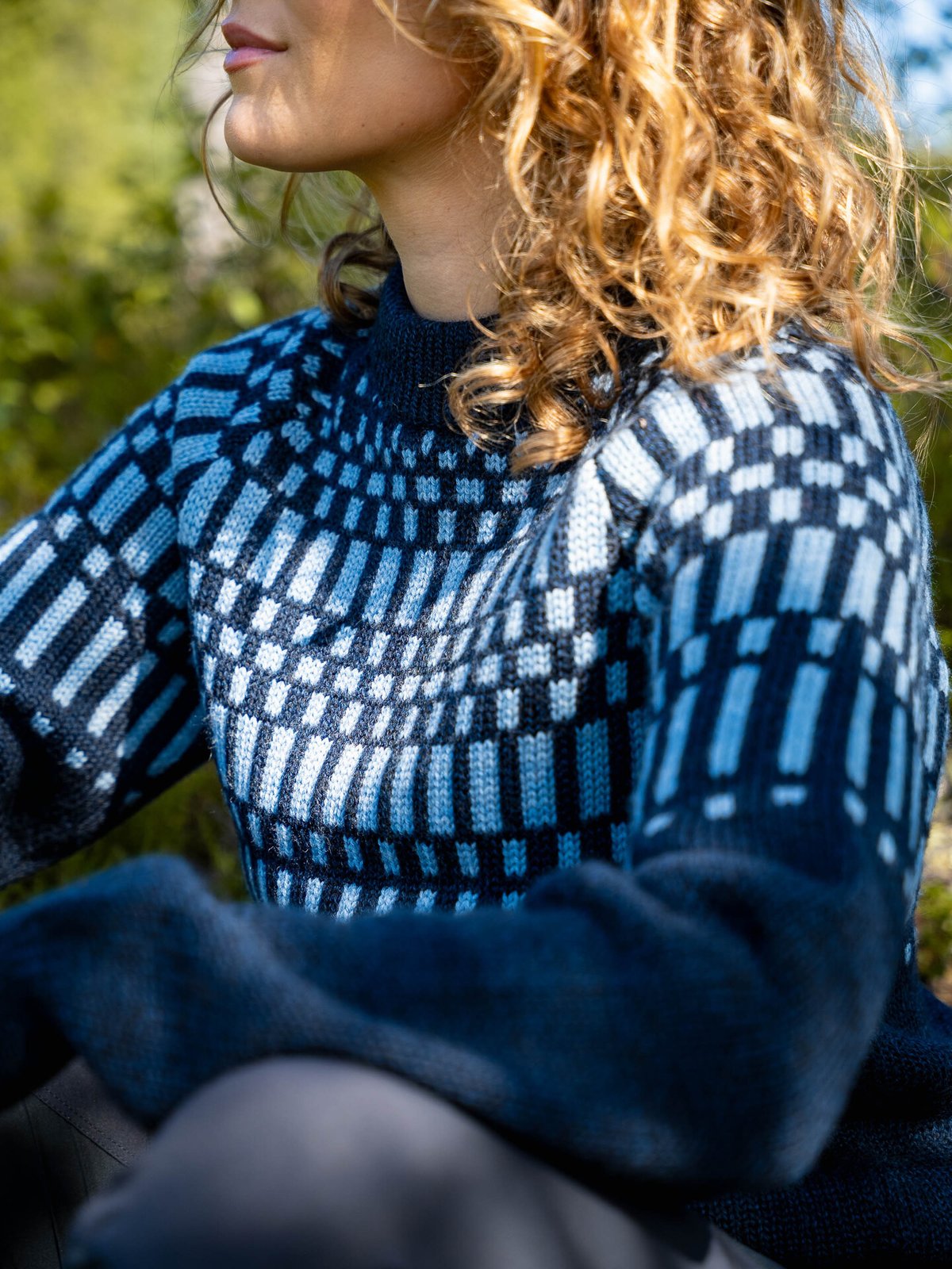 Bergans Nordmarka Merino Jumper Women Navy Blue / Husky Blue