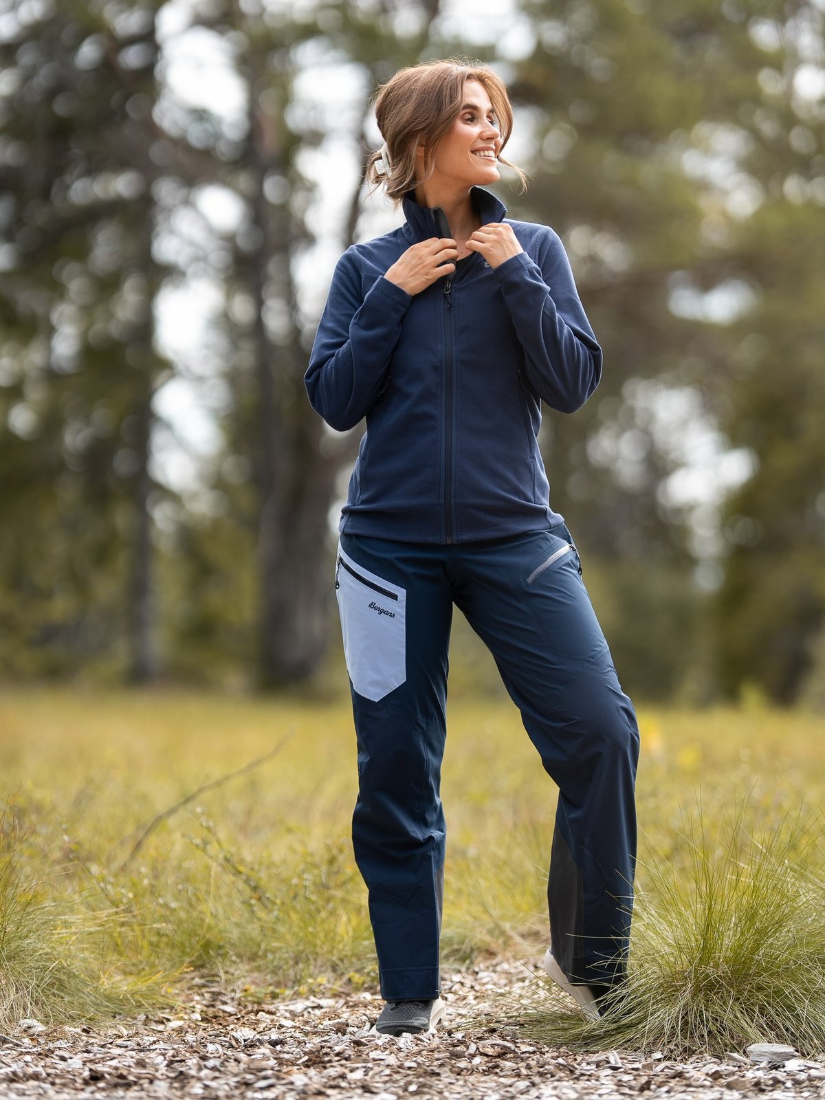Bergans Tind 3L Shell Pants Women Navy Blue