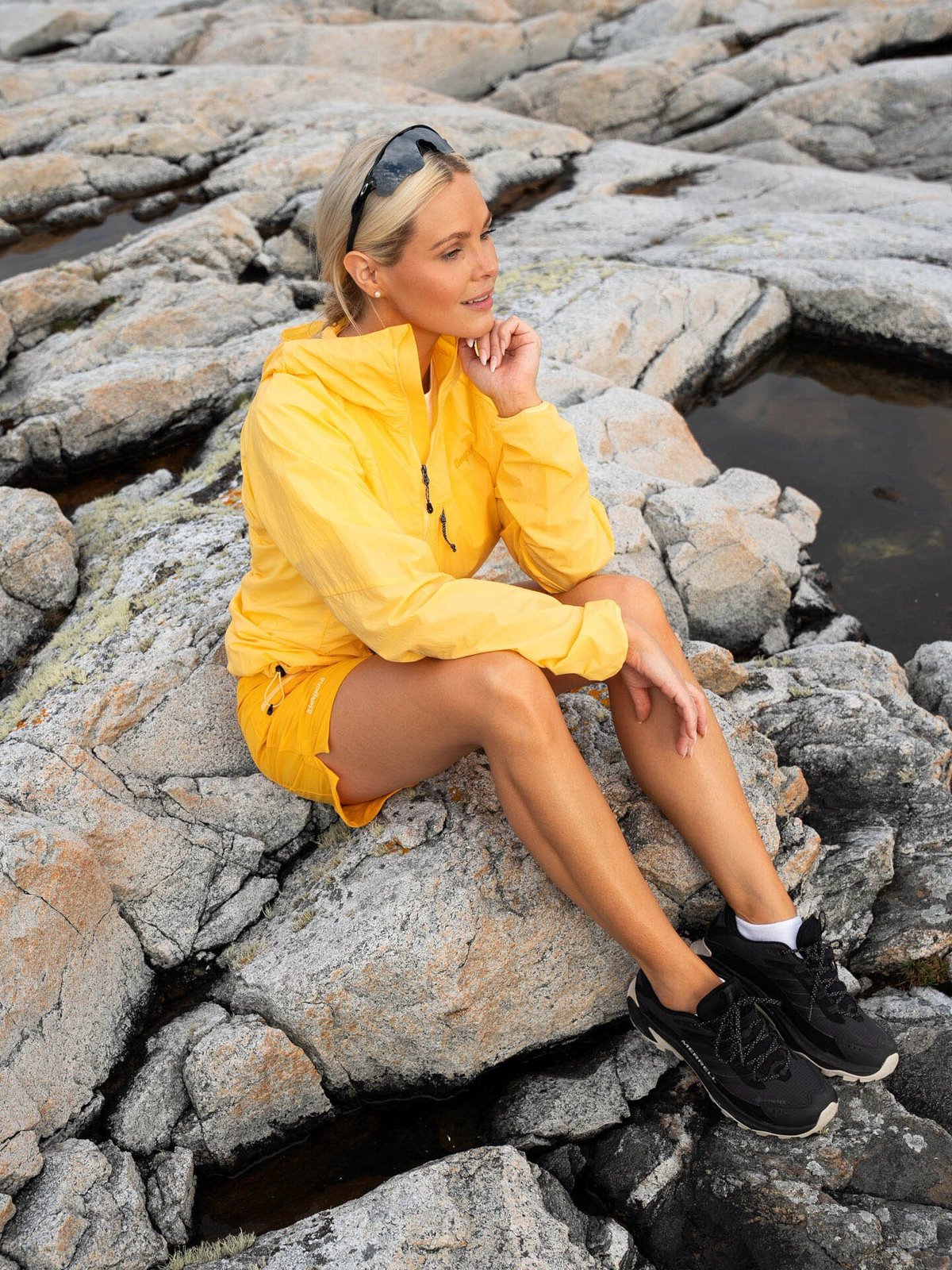 Bergans Tind Windbreaker Anorak Women Buttercup Yellow