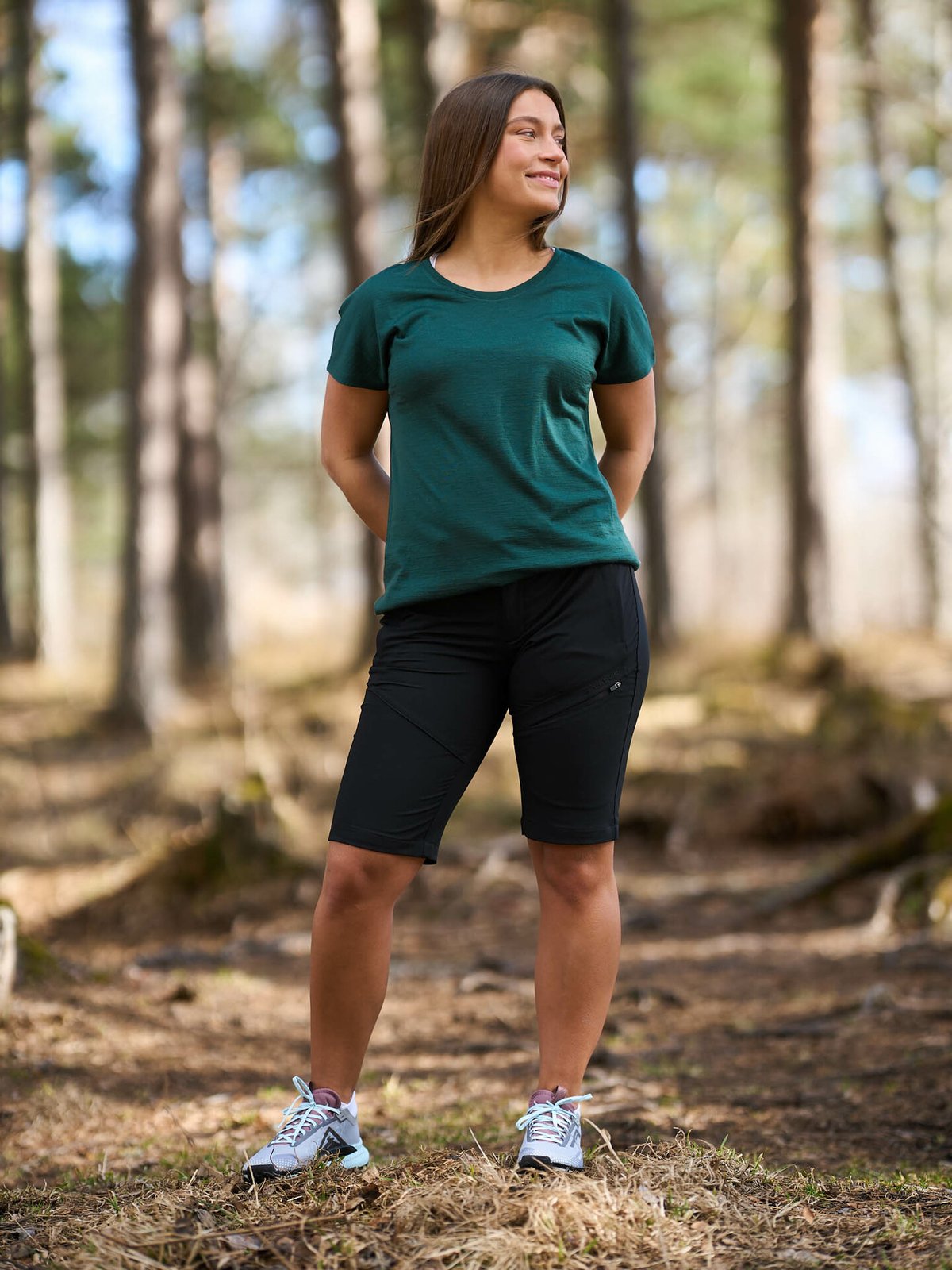 Bergans Whenever Merino Tee Women Duke Green