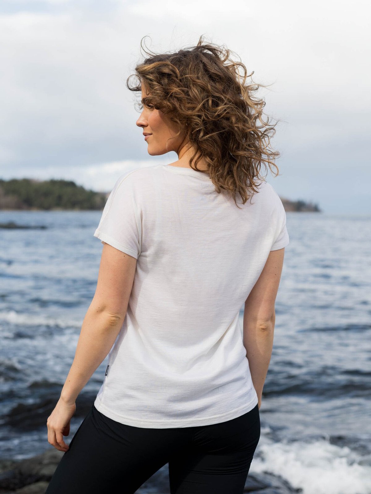 Bergans Whenever Merino Tee Women Vanilla White