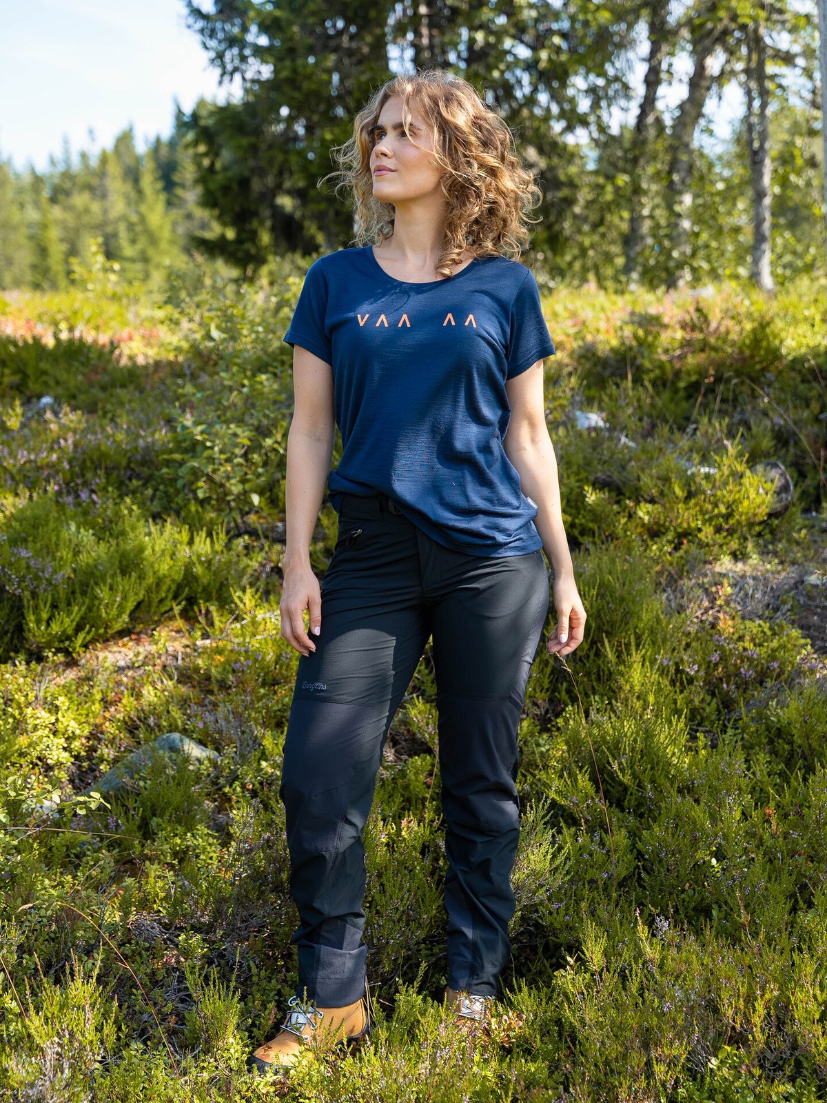 Bergans Vaagaa Explore Merino Tee Women NavyBlue