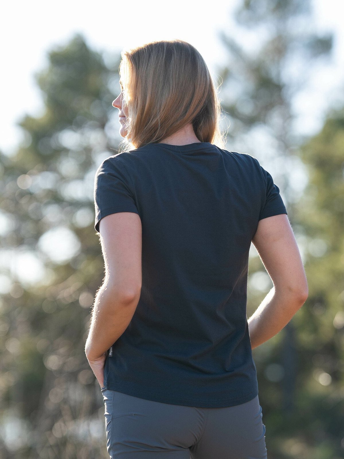 Bergans Nordmarka Organic Cotton Print Tee Dark Shadow Grey