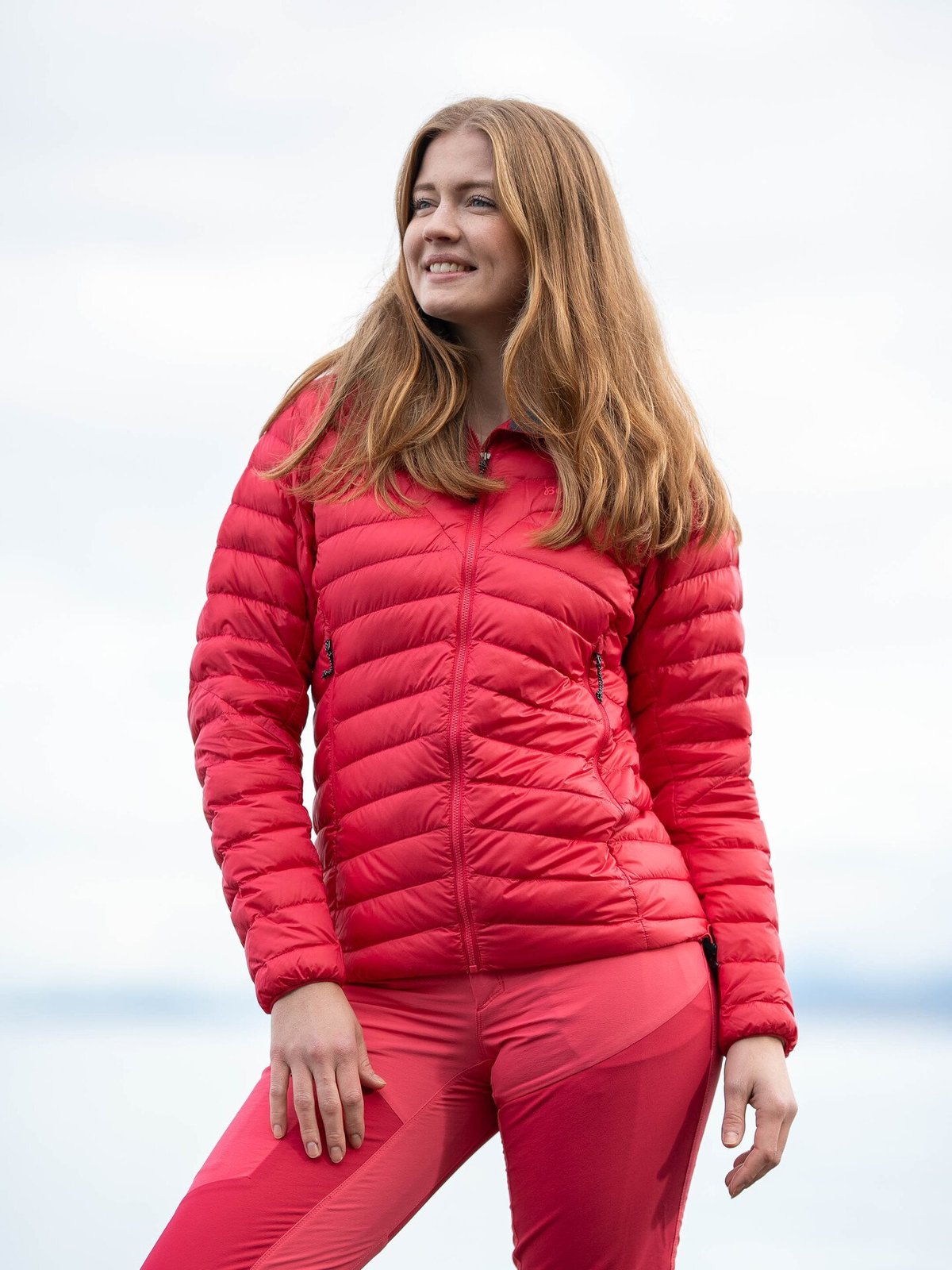 Bergans Tind Light Down Jacket Hood Women Alpine Rose